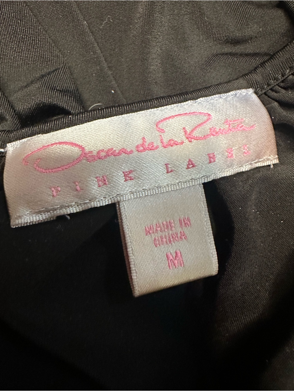 Oscar de la Renta Pink Label medium black negligee - Picture 7 of 8